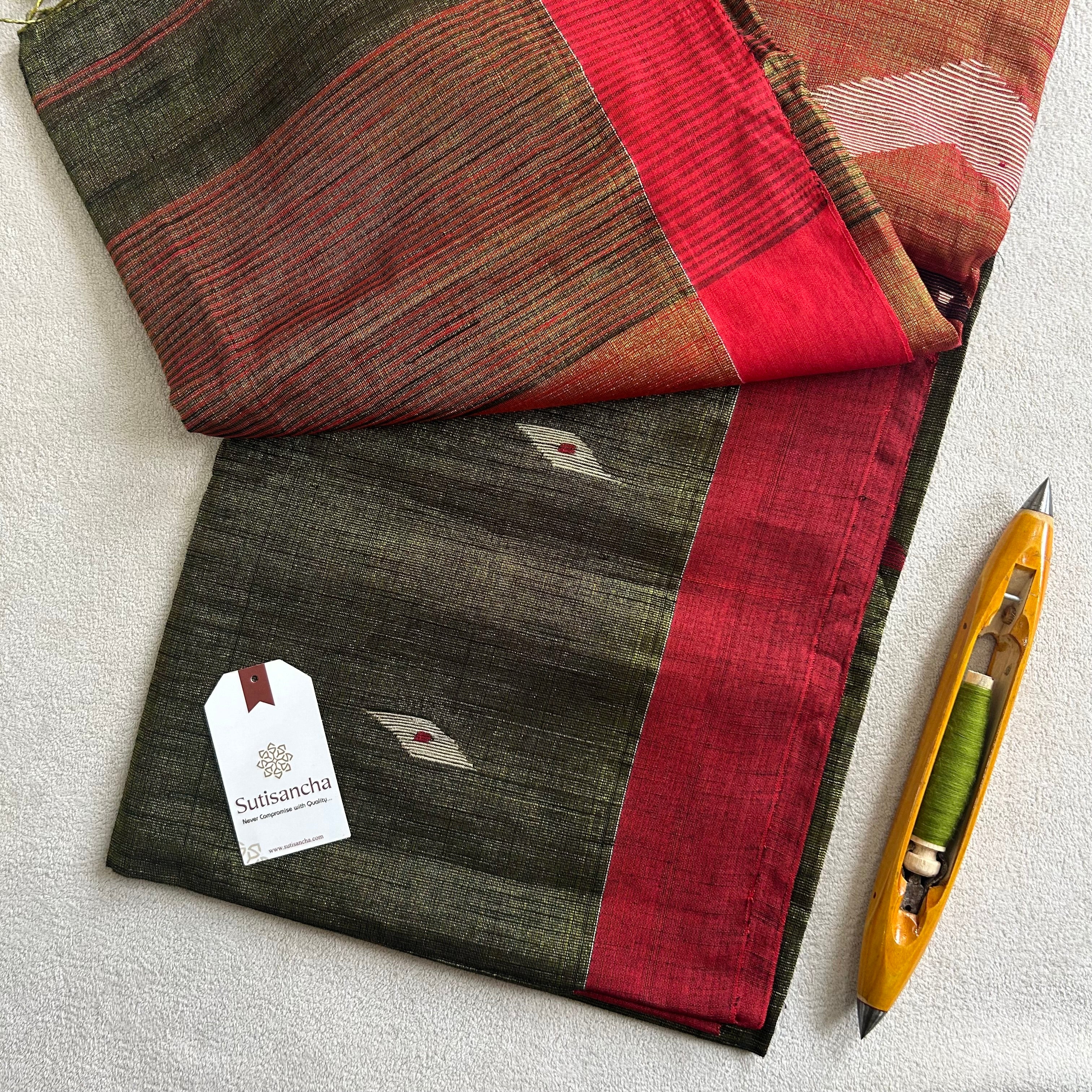 Sutisancha Jamdani Tissue Weave Saree