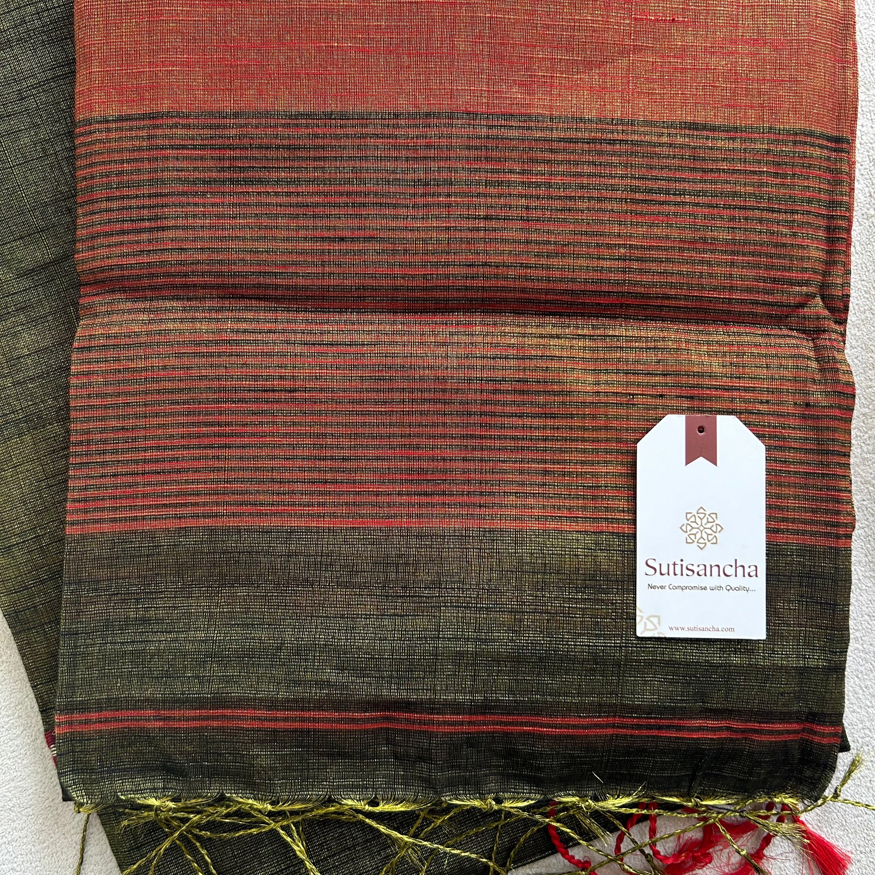 Sutisancha Jamdani Tissue Weave Saree