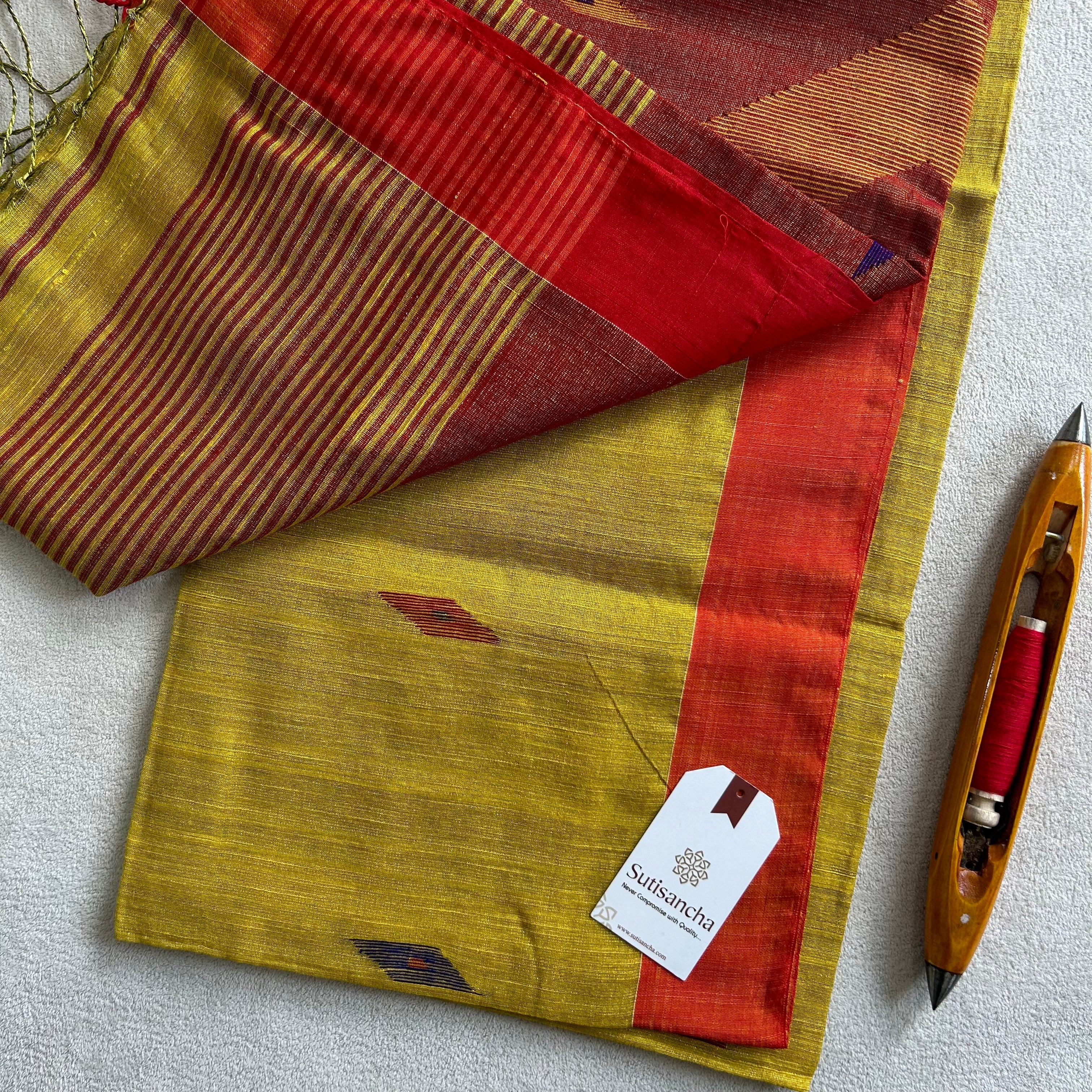 Sutisancha Jamdani Tissue Weave Saree