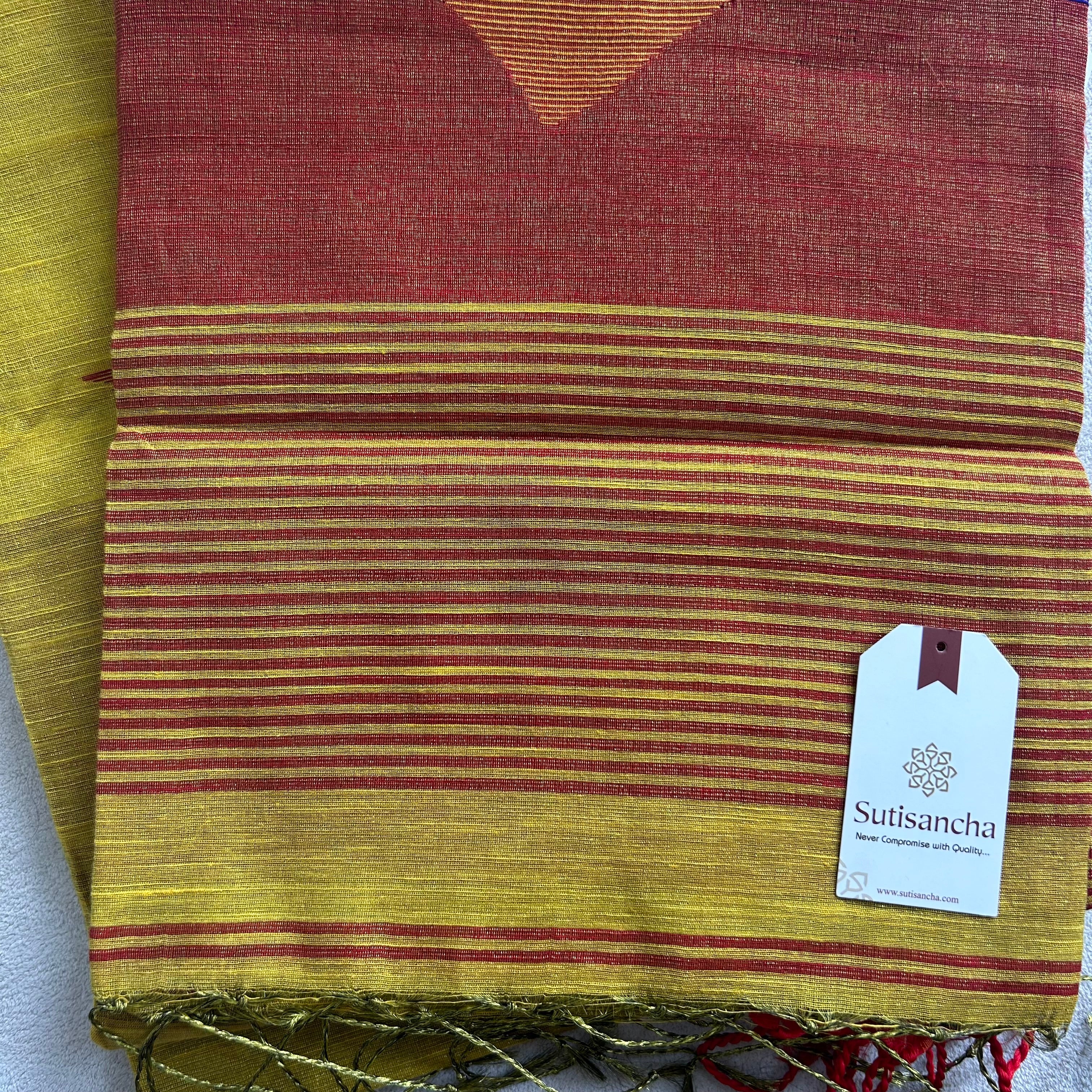 Sutisancha Jamdani Tissue Weave Saree