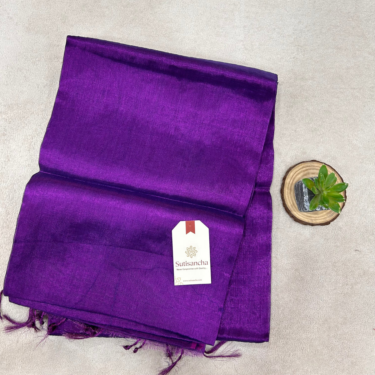 Pure Tissue Saree with Running Blouse | Clearance Sale