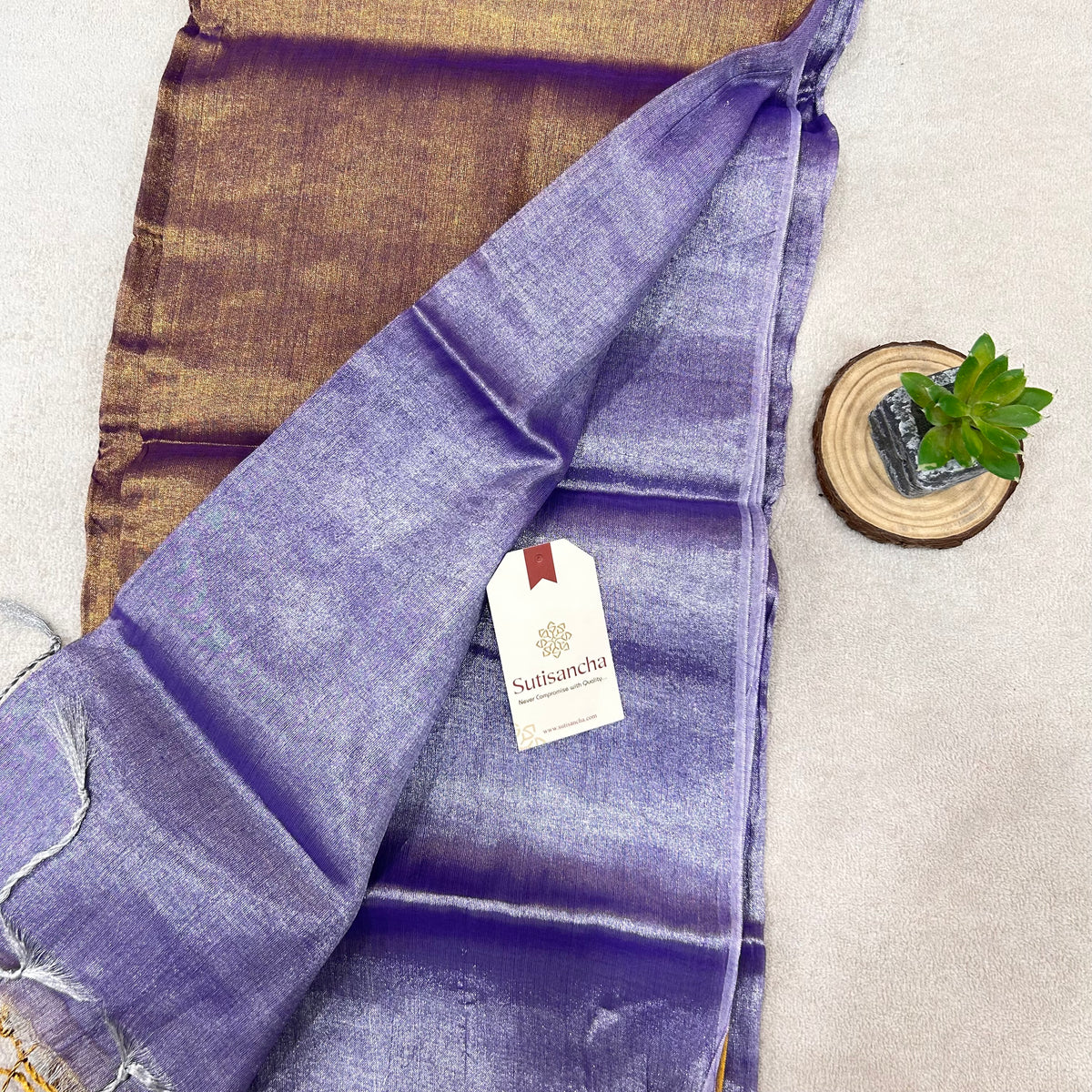 Pure Tissue Saree with Running Blouse | Clearance Sale