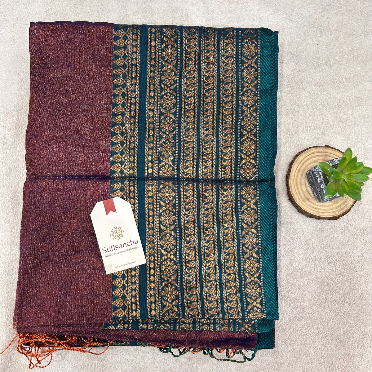 Pure Tissue Saree with Running Blouse | Clearance Sale