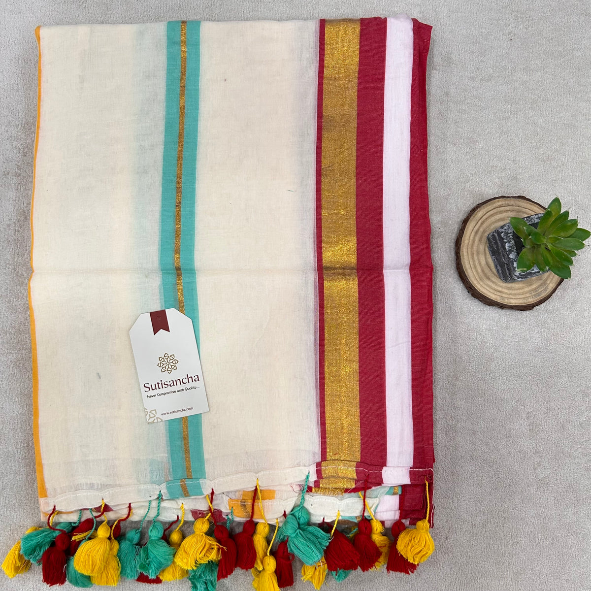 Pure Cotton Saree with Running Blouse | Clearance Sale