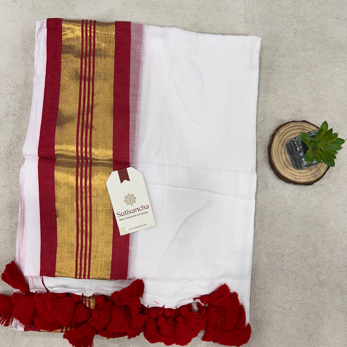 Pure Cotton Saree with Running Blouse | Clearance Sale