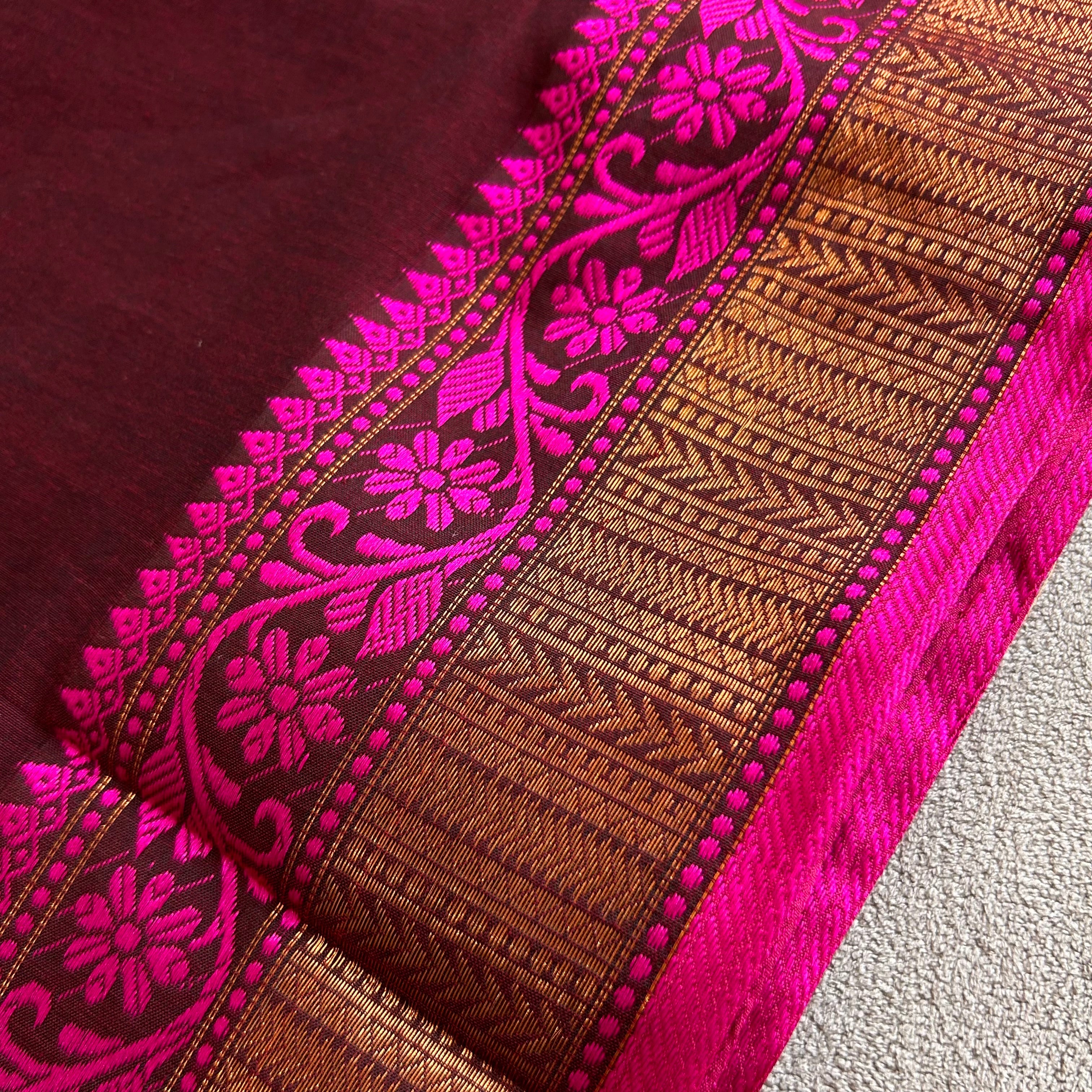 Sutisancha Heritage Bengal Cotton Saree with Timeless Weave