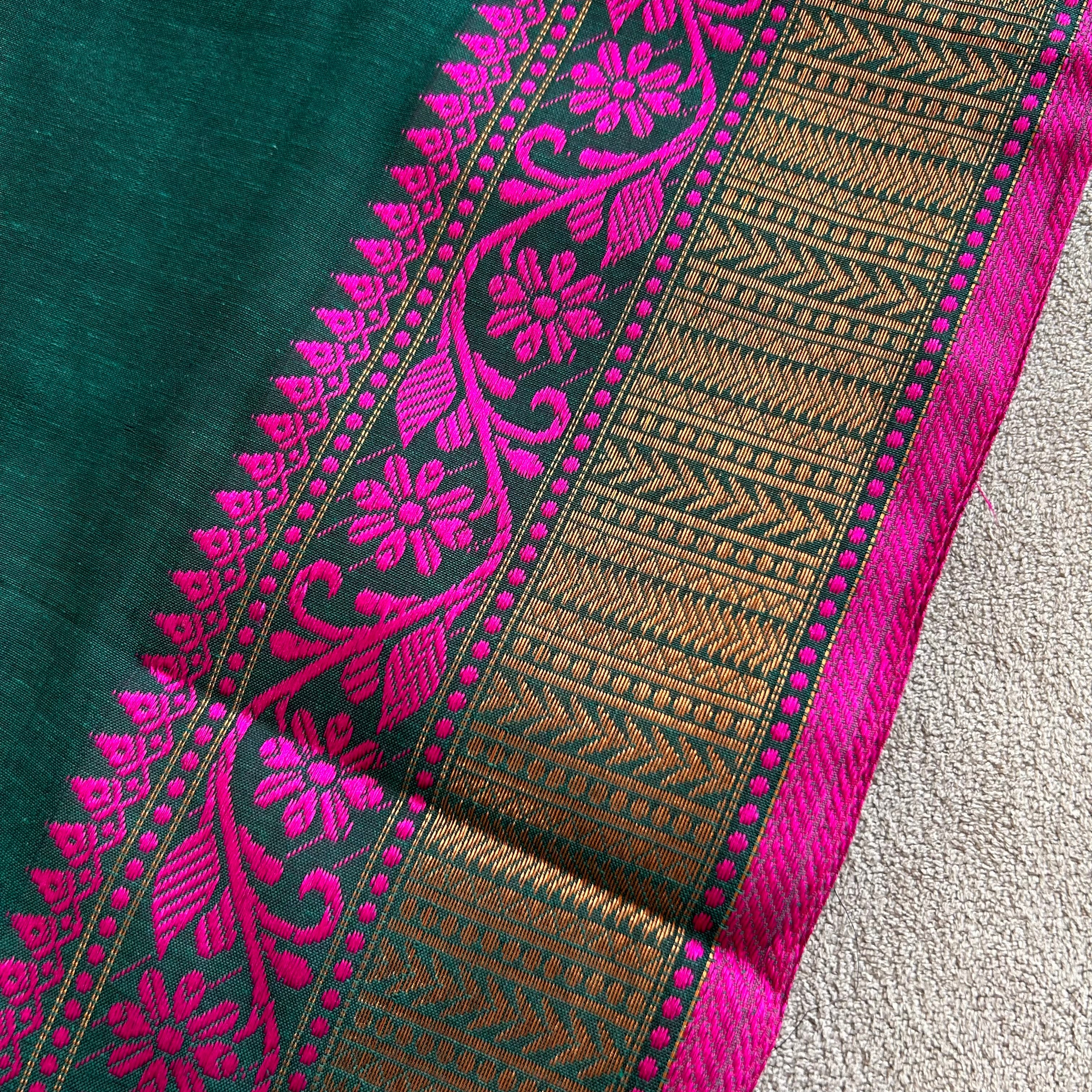 Sutisancha Heritage Bengal Cotton Saree with Timeless Weave