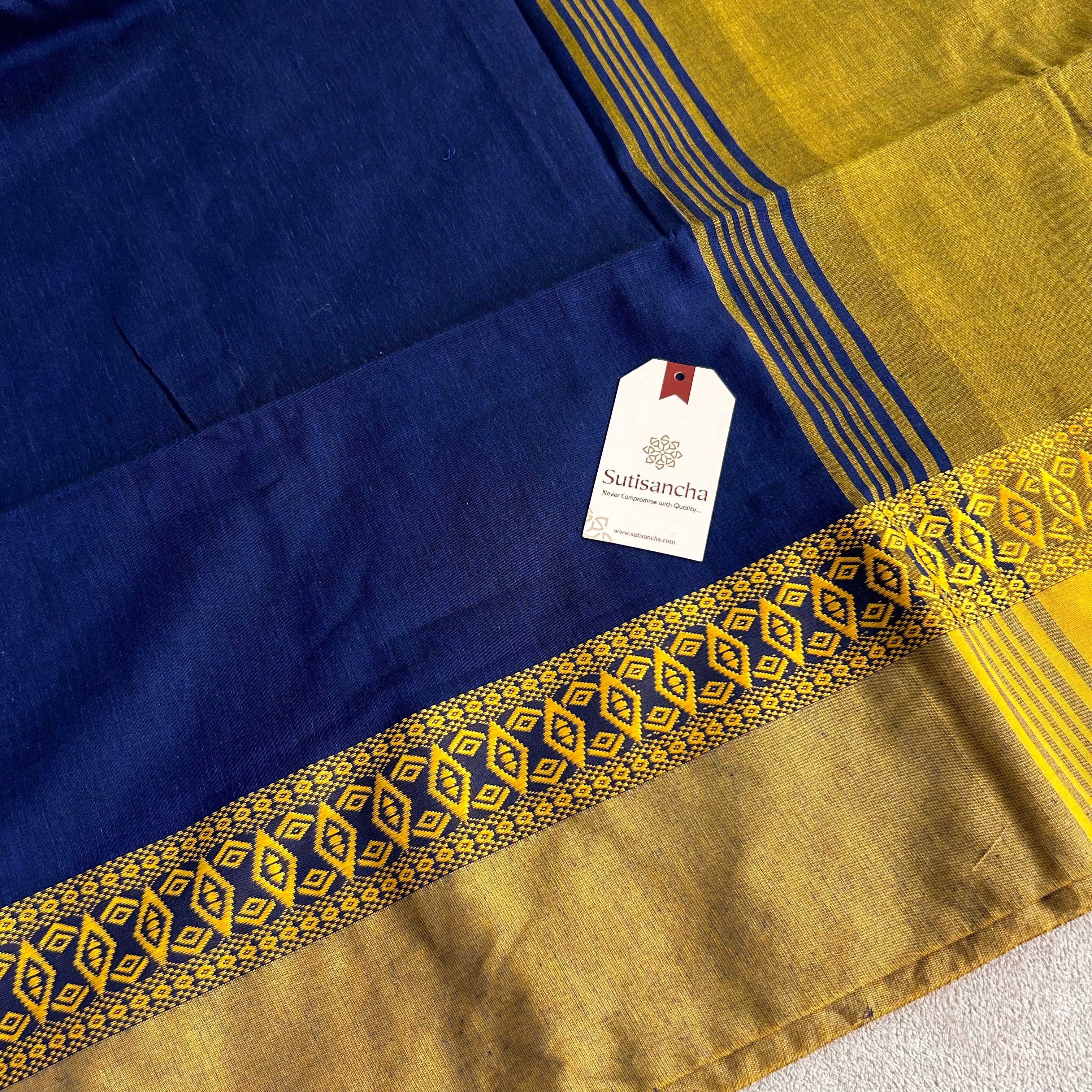 Timeless Weave Bengal Cotton Saree by Sutisancha