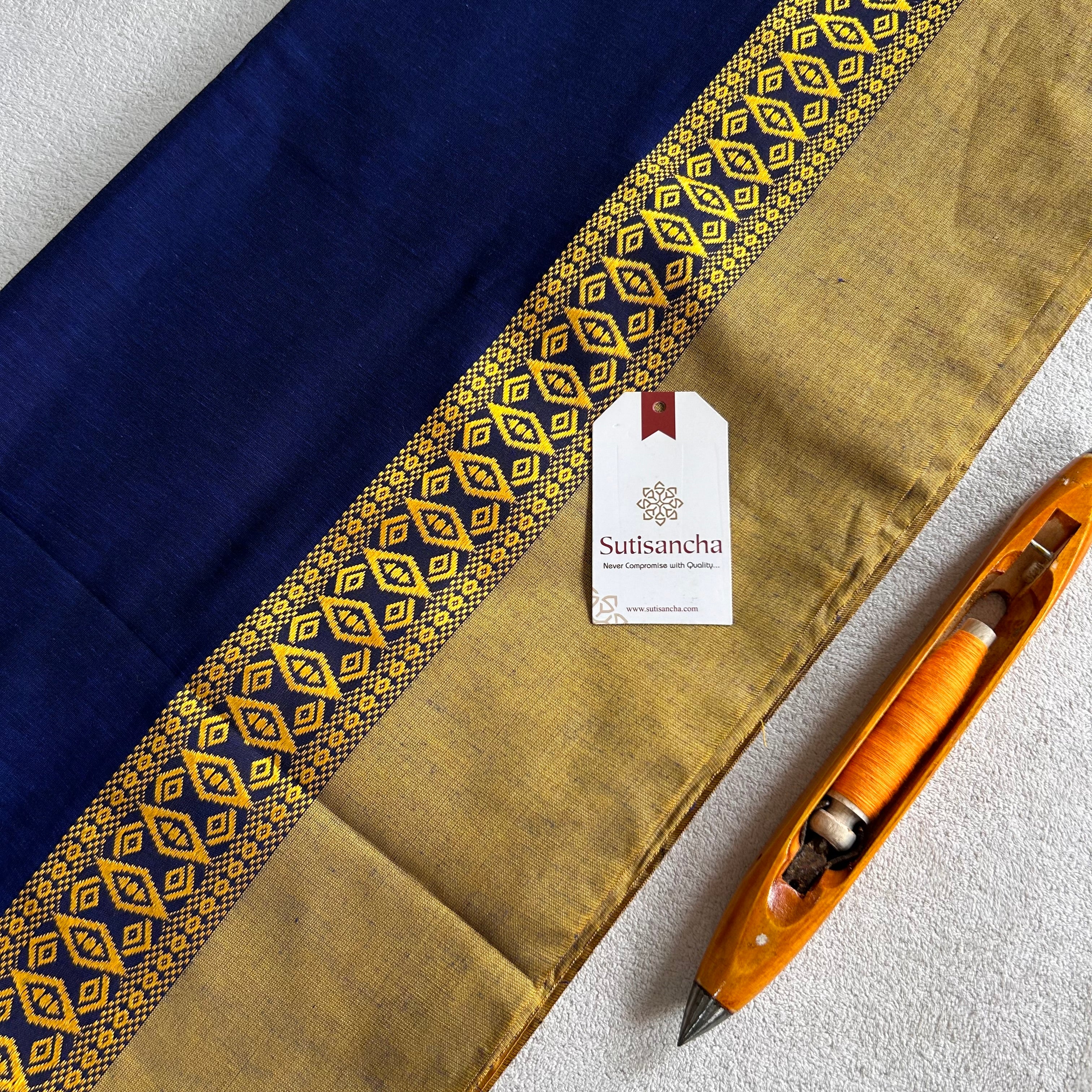 Timeless Weave Bengal Cotton Saree by Sutisancha