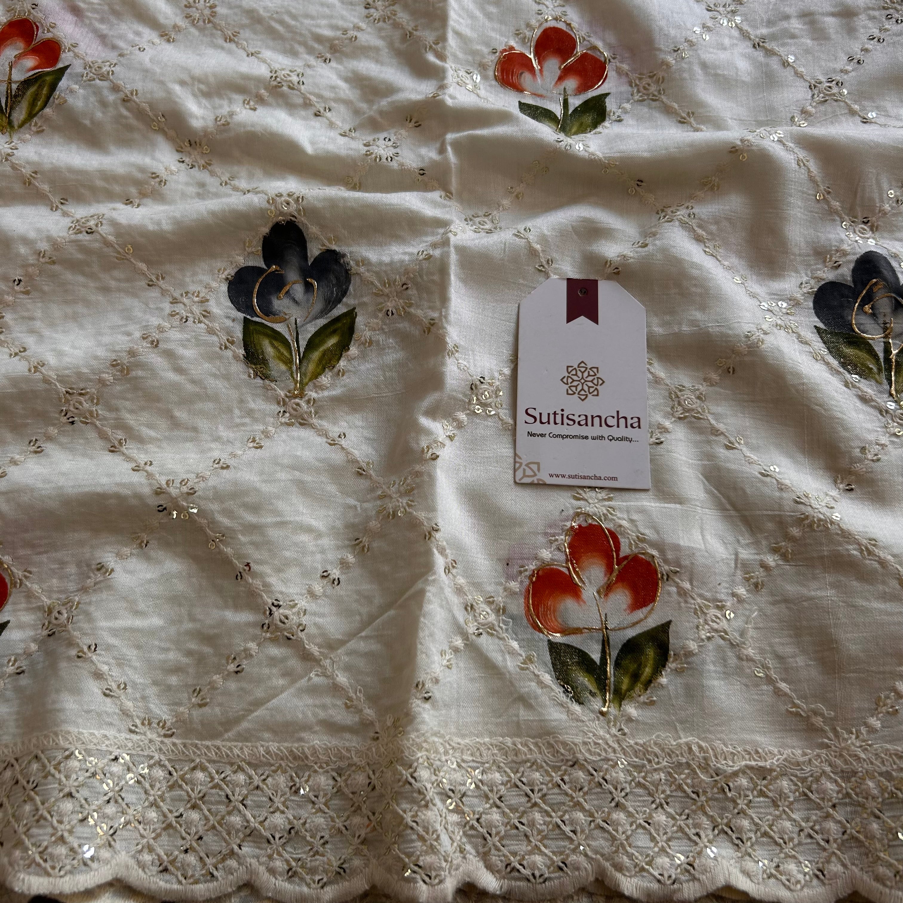 Premium Reyon Cotton Dupatta with Exquisite Border Design