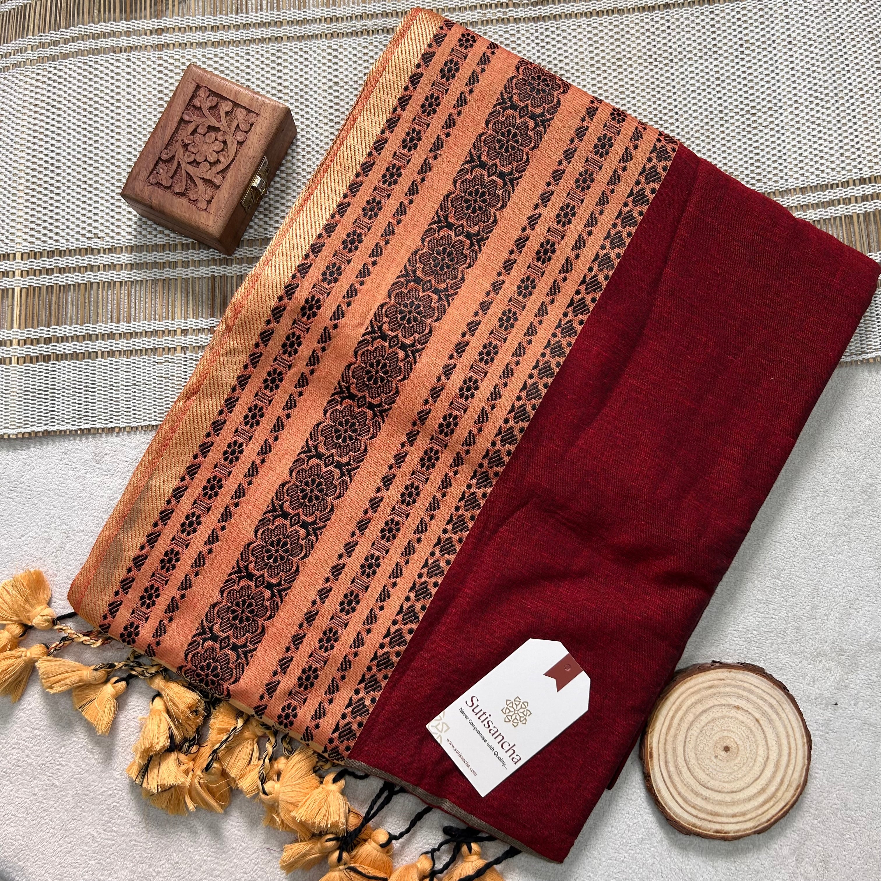 Classic Charm Handwoven Cotton Saree