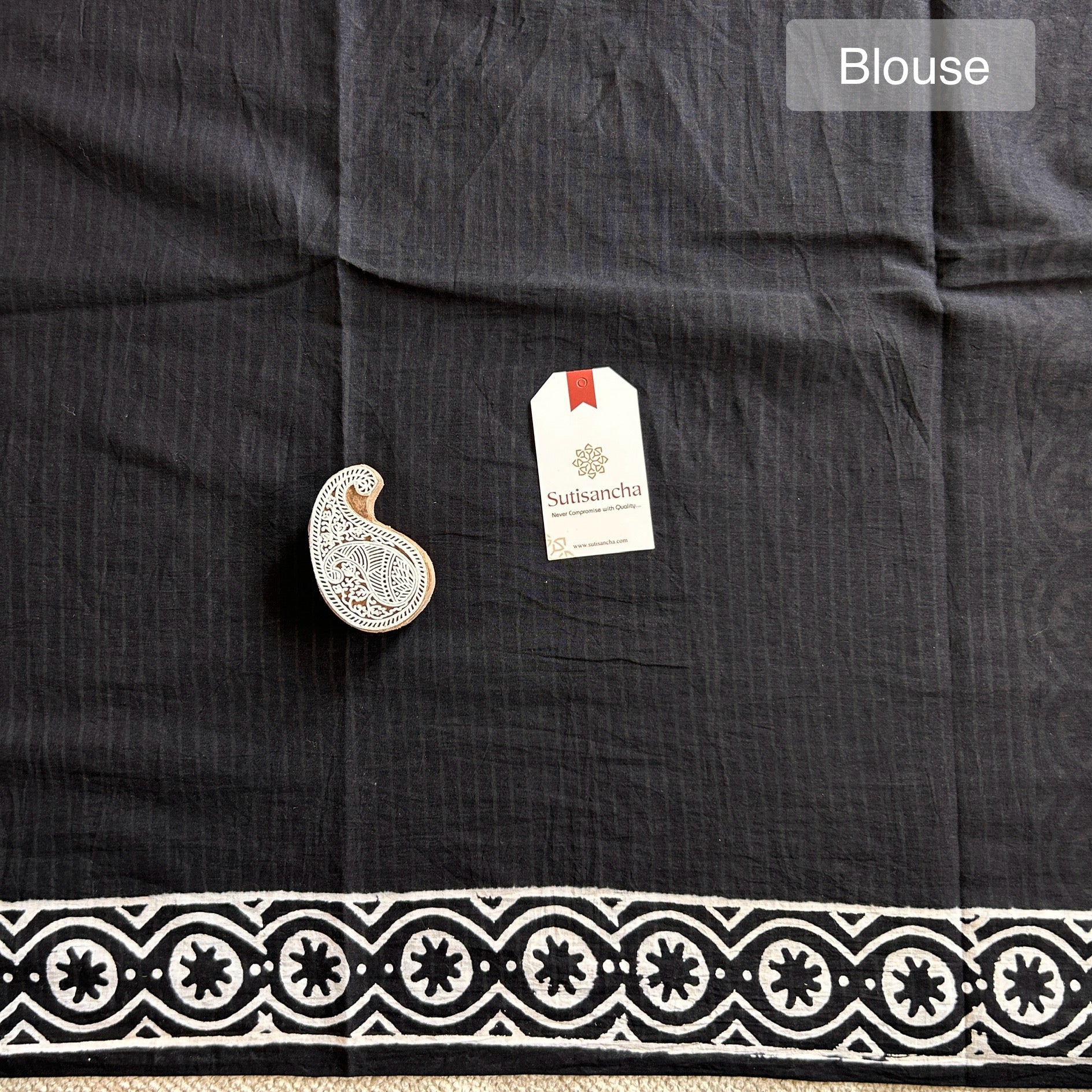 Bagru Hand Block Printed Mulmul Cotton Designer Saree