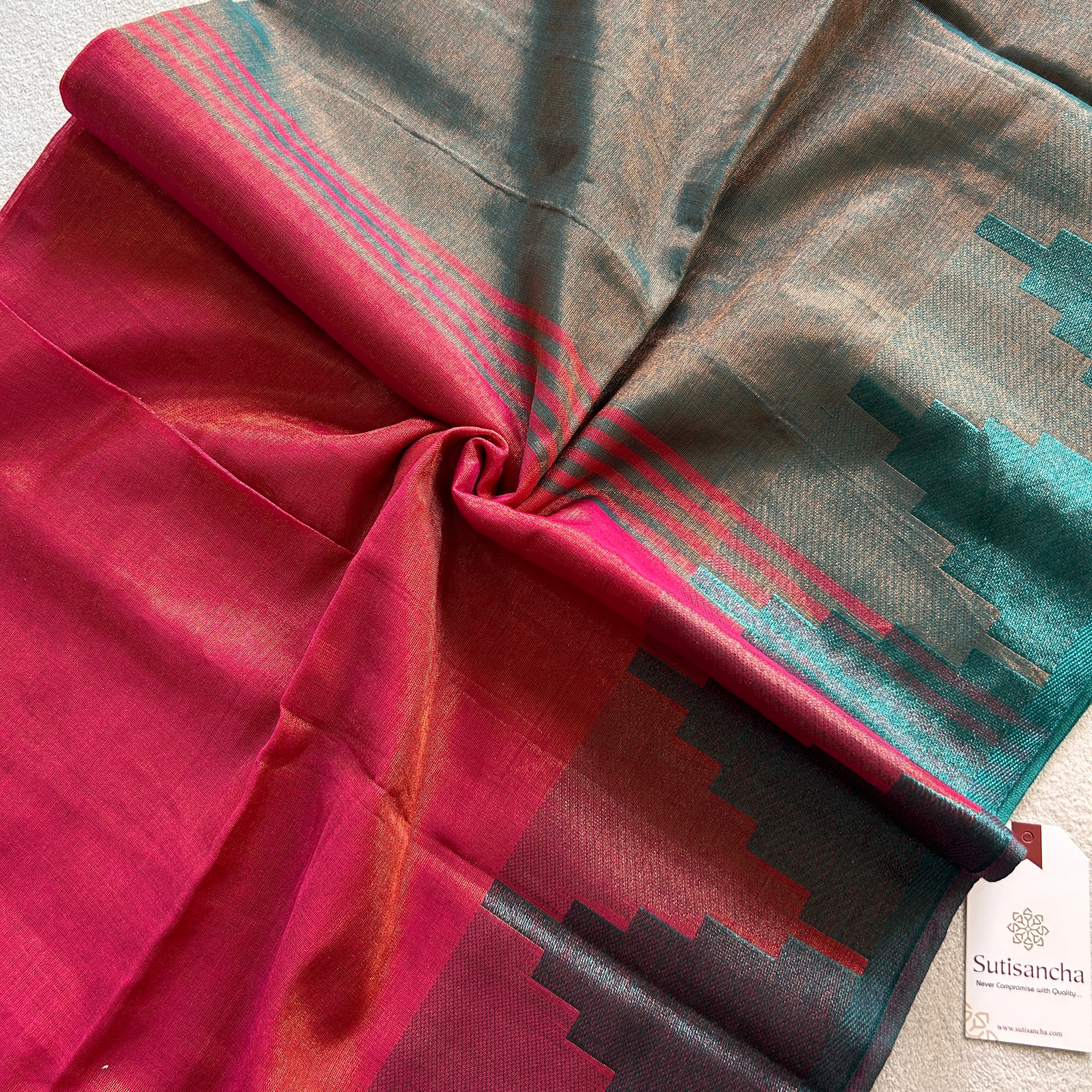 Sutisancha Handloom Tissue Weave Saree