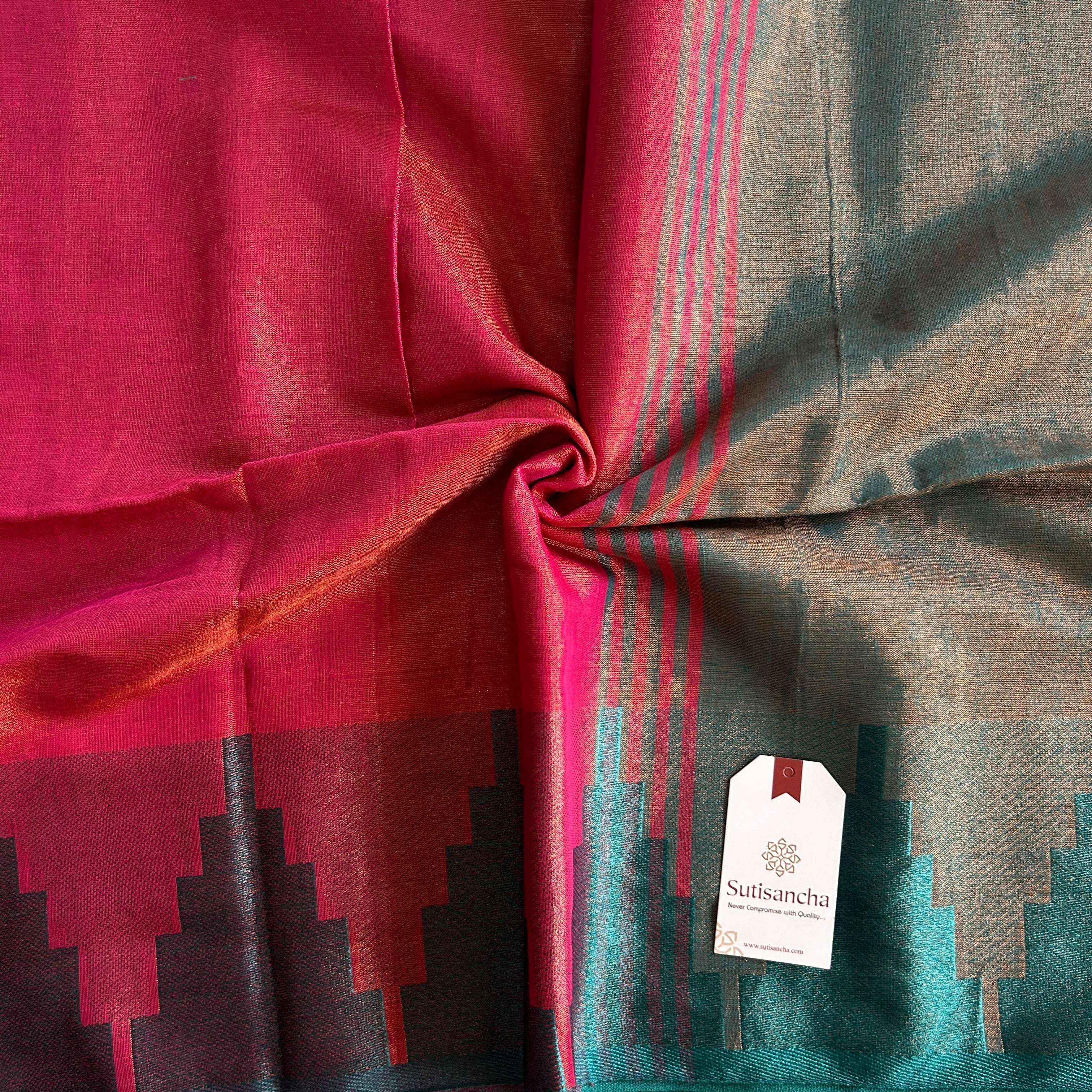 Sutisancha Handloom Tissue Weave Saree