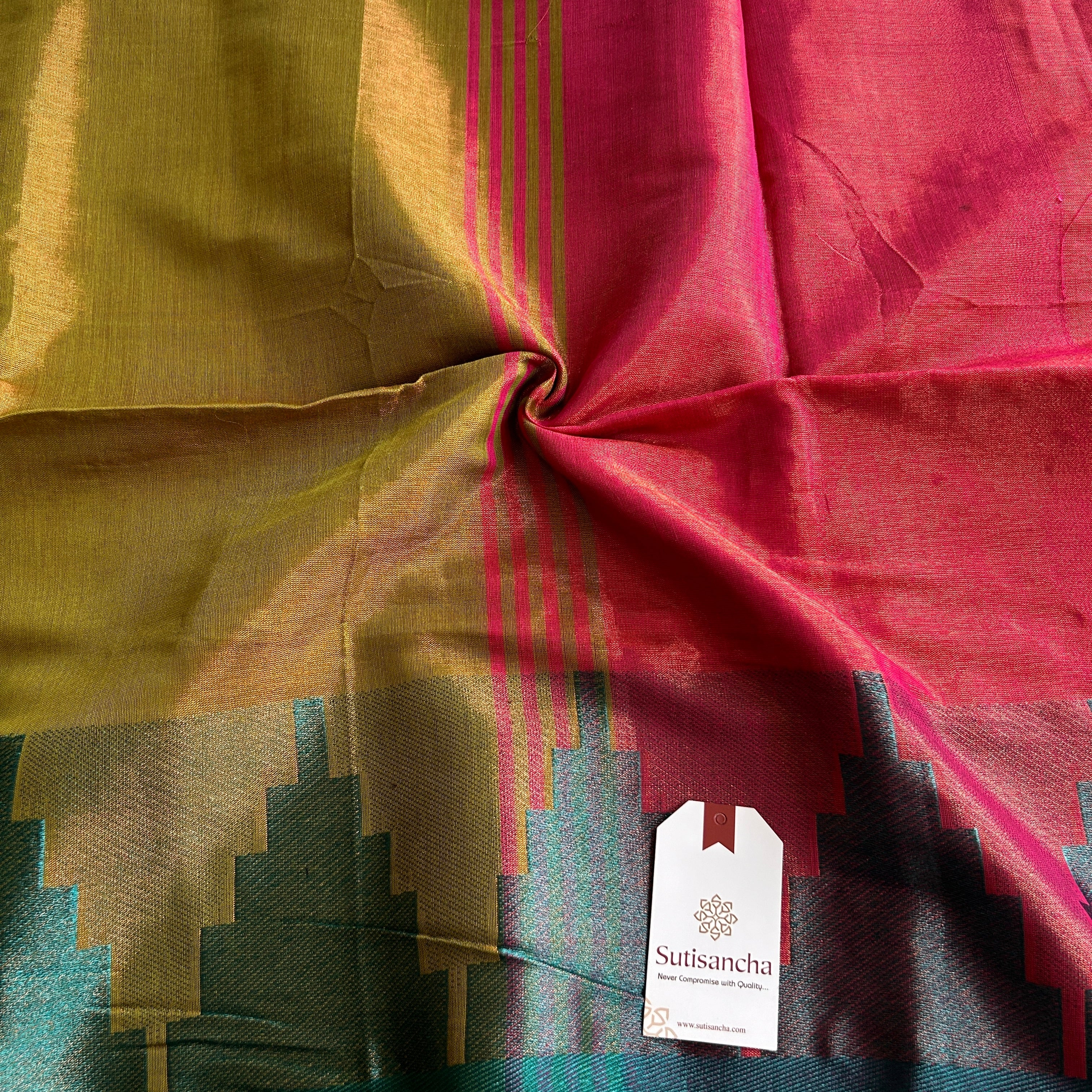 Sutisancha Handloom Tissue Weave Saree