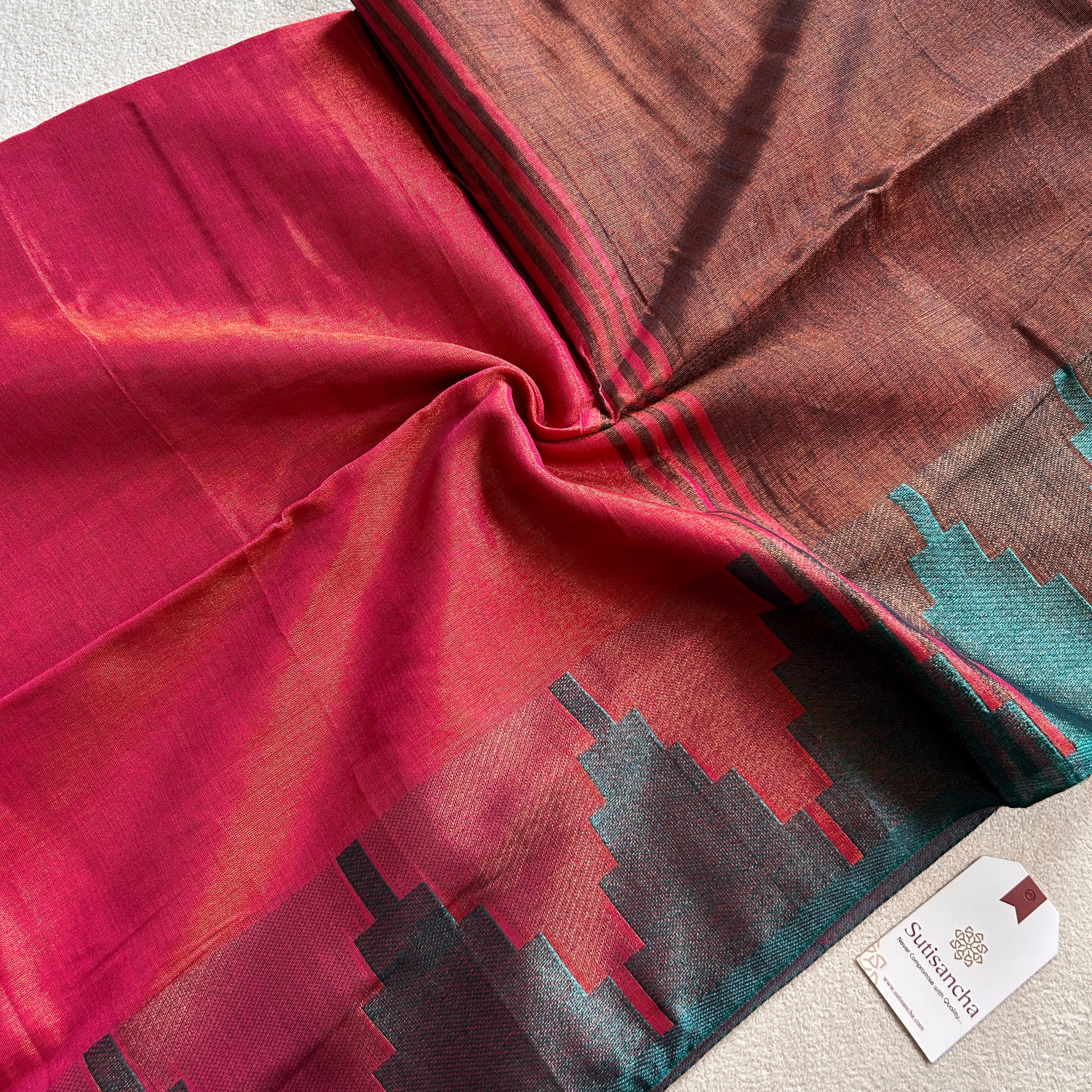 Sutisancha Handloom Tissue Weave Saree