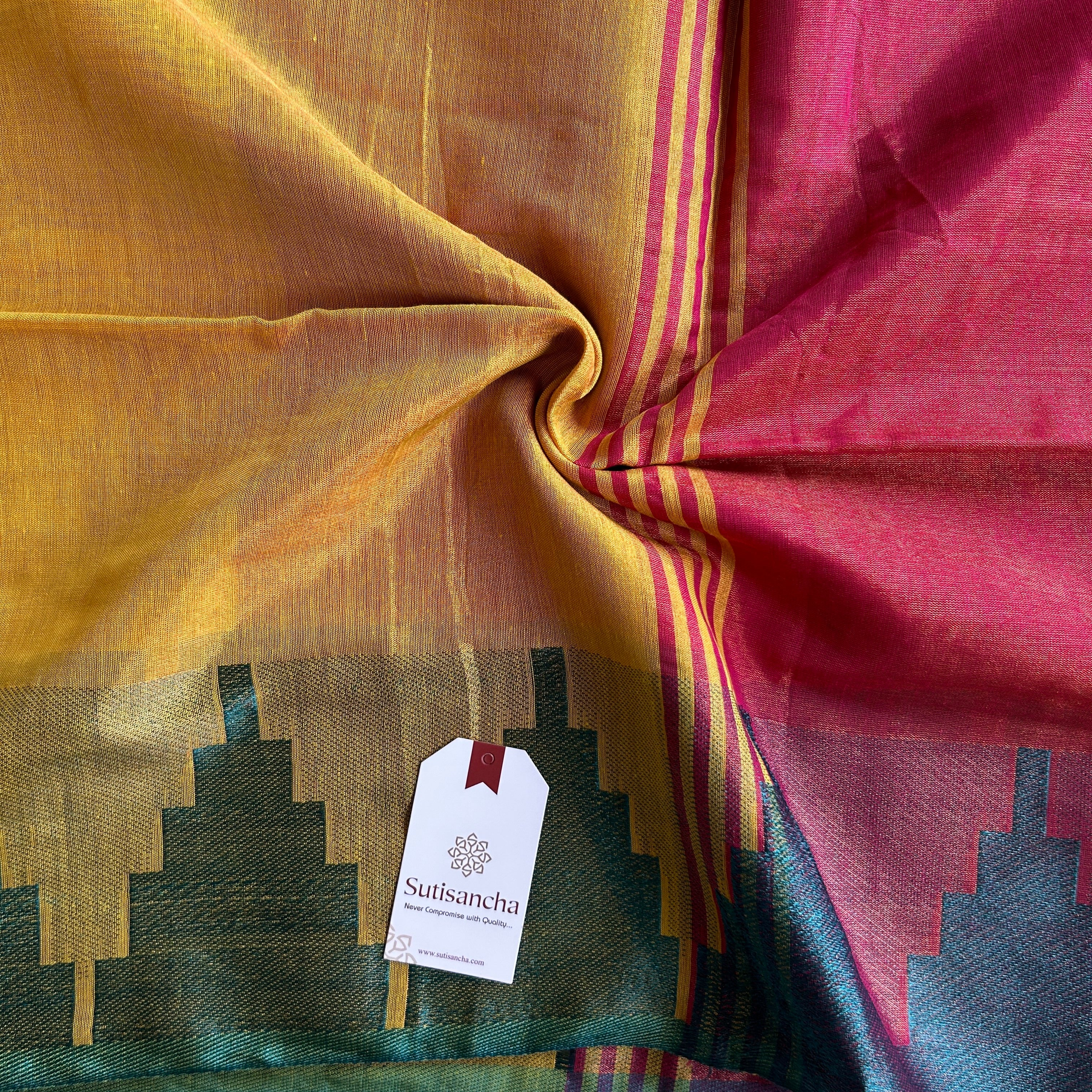 Sutisancha Handloom Tissue Weave Saree