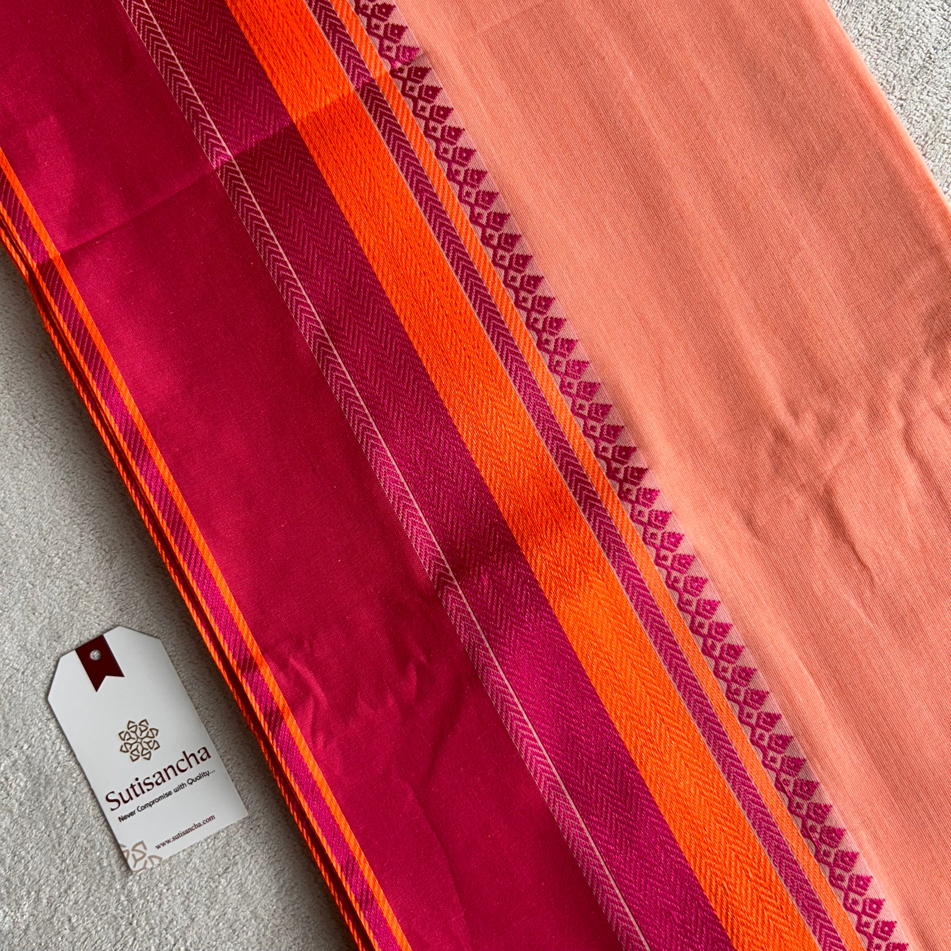 Sutisancha Handwoven Bliss Bengal Cotton Saree