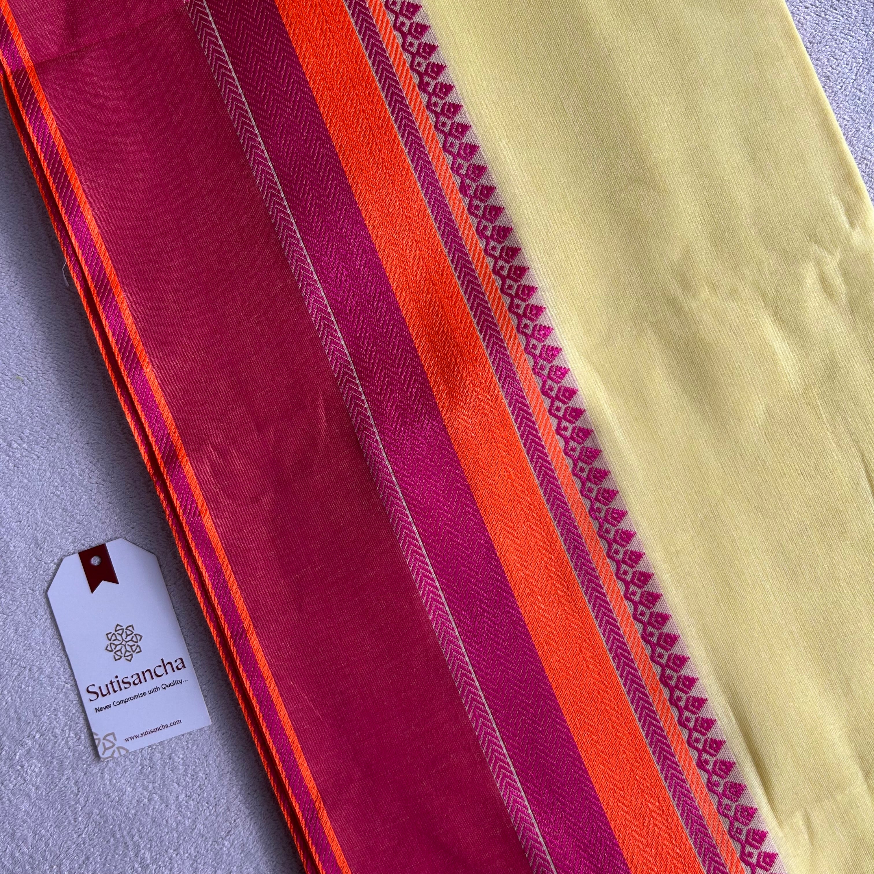 Sutisancha Handwoven Bliss Bengal Cotton Saree