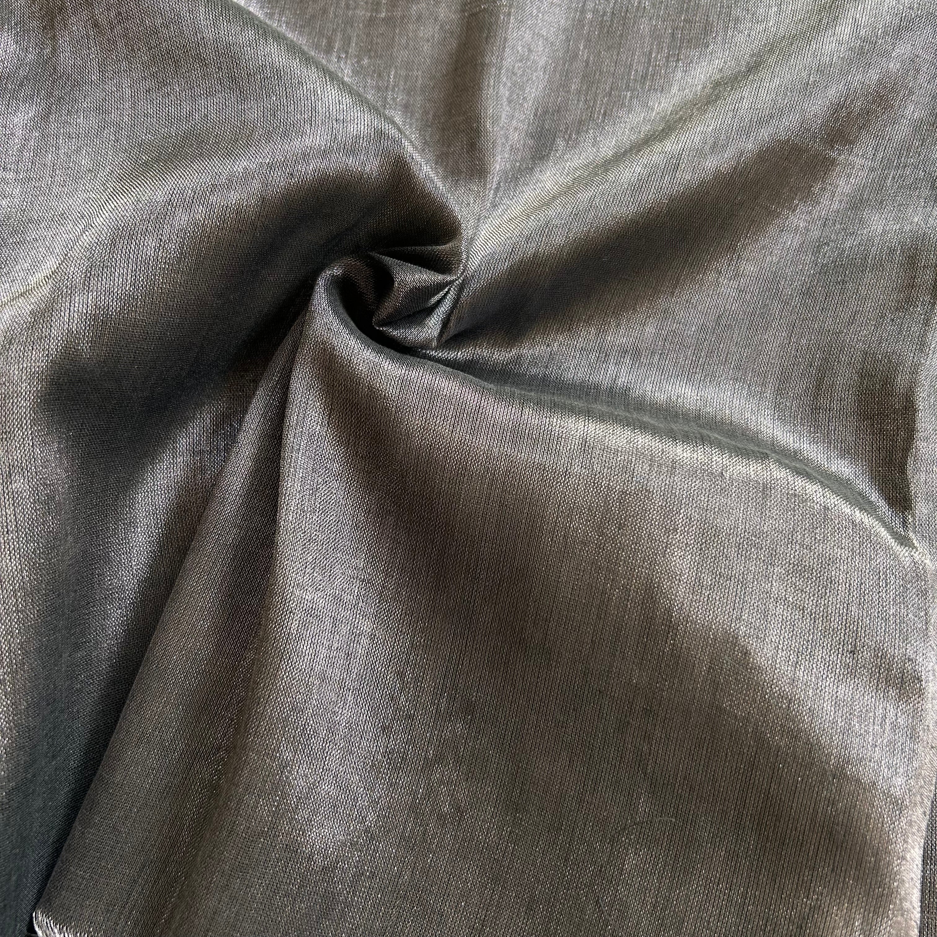 Sutisancha Grey Handloom Tissue Saree