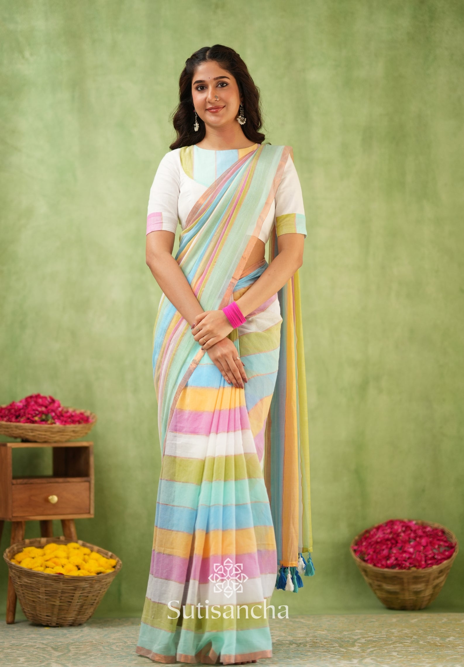 Threads of Joy – Multicolor Mul Cotton Magic