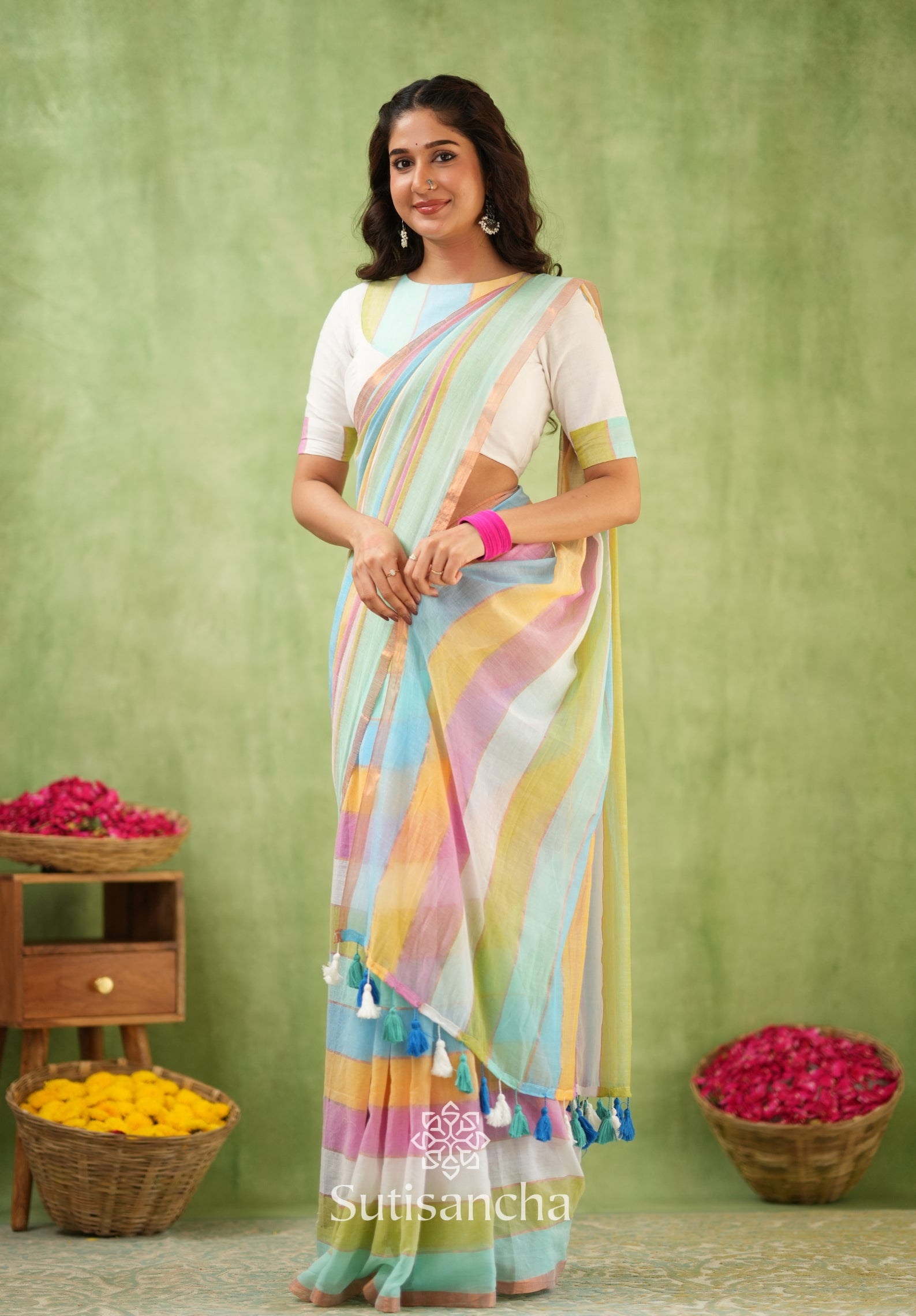 Threads of Joy – Multicolor Mul Cotton Magic