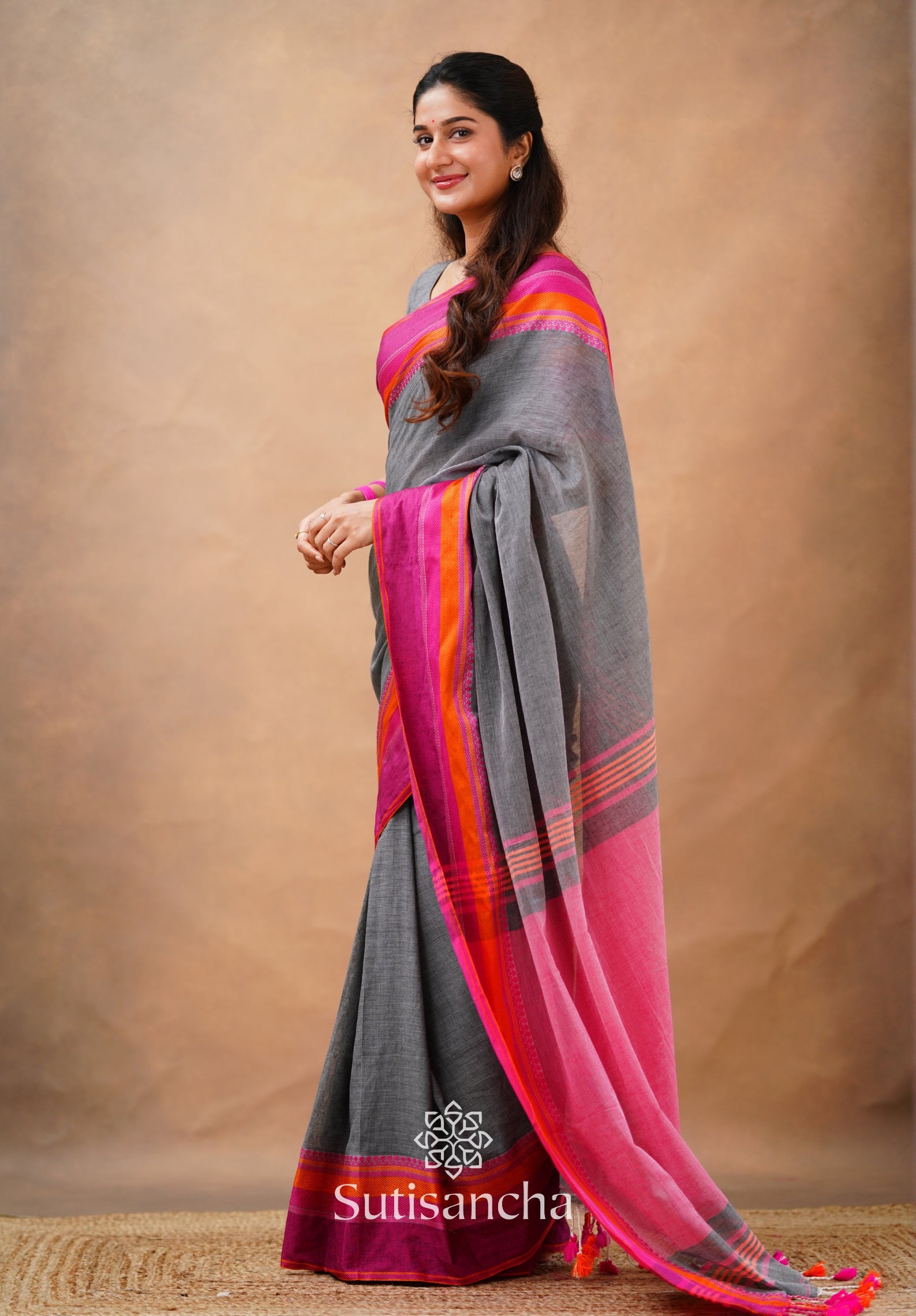 Sutisancha Handwoven Bliss Bengal Cotton Saree