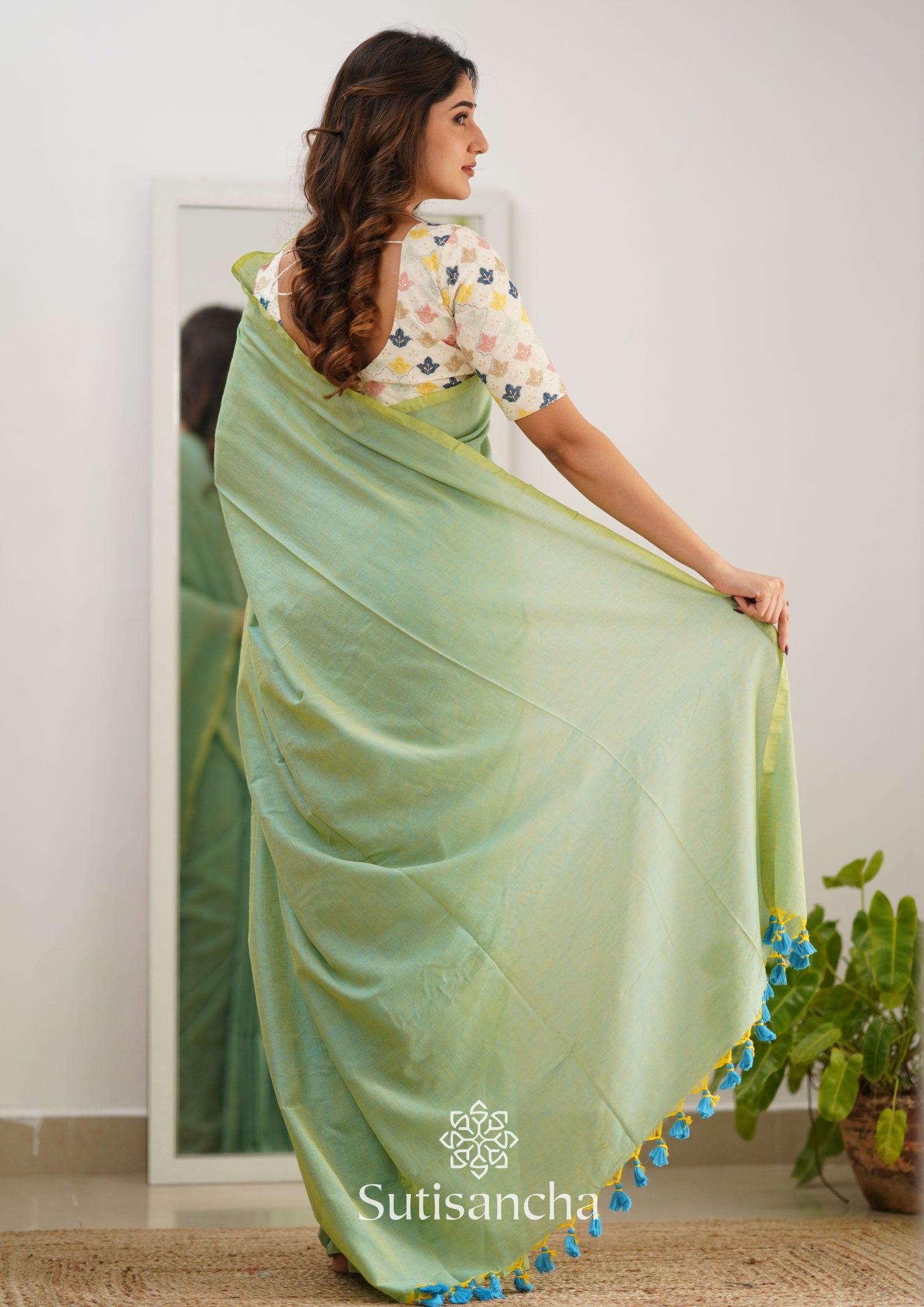 Prepossessing Embroidered Art Silk Light Green Classic Saree Design –  TheDesignerSaree