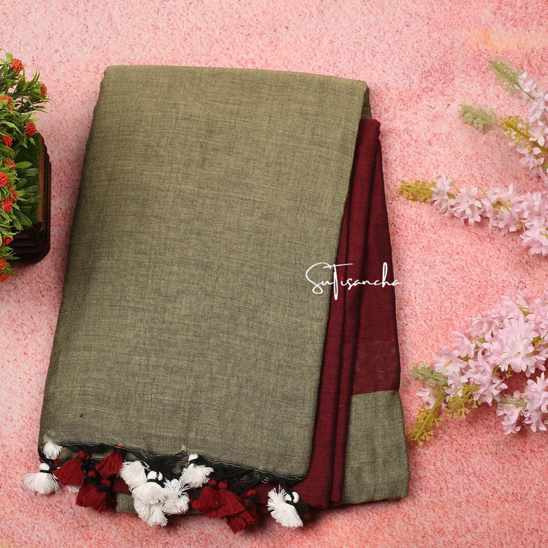 6.3 m (with blouse piece) Festive Wear Designer Khadi Cotton Saree at Rs  530/piece in Phulia